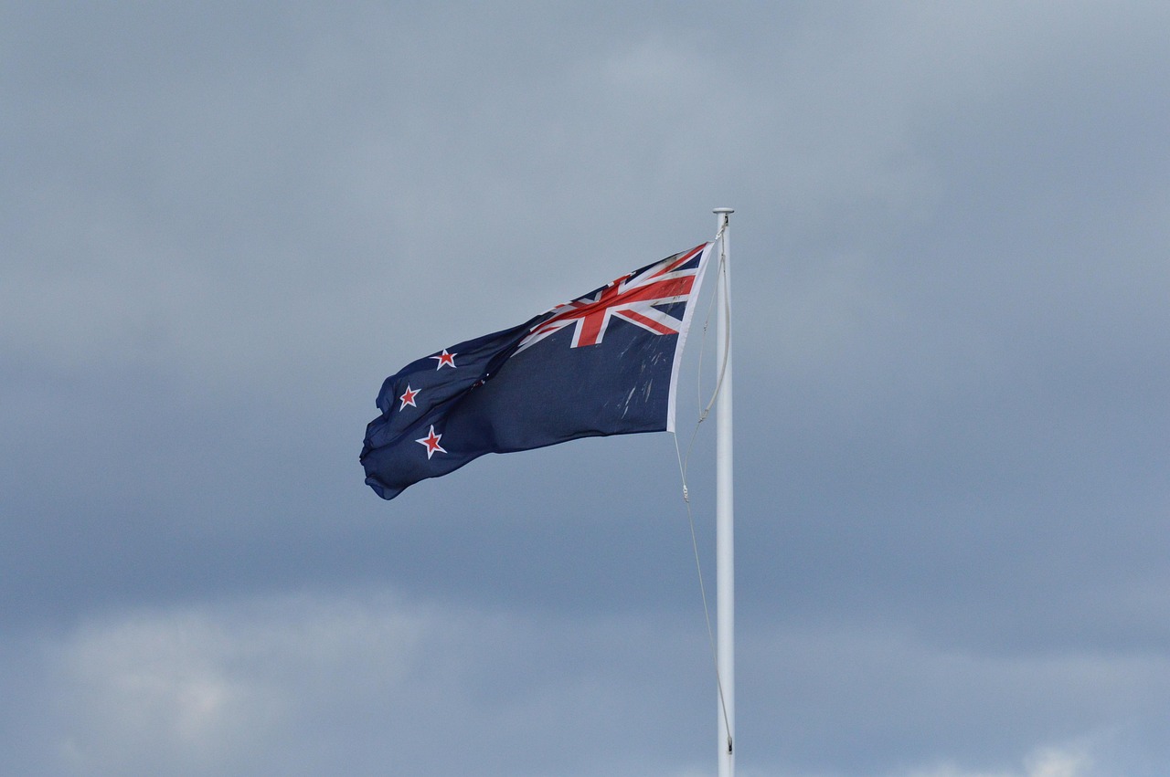 Flag, new zealand, wind — Budoucnost online kasin: Technologie, regulace a inovace na trhu s hazardními hrami v Česku